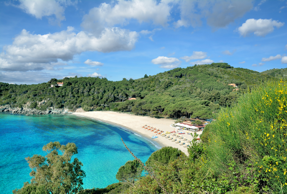 la plage de fetovaia, l'une des plus belles plages d'elbe