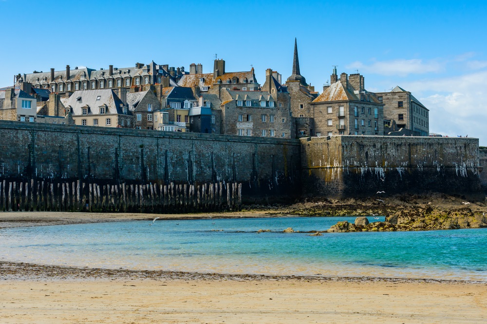 belle plage de bretagne : plage du sillon saint malo
