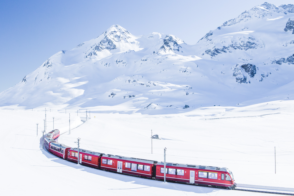 Sank Moritz trein